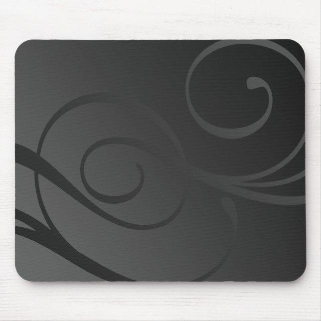 Elegant Gradient Swirls Mouse Pad (Front)