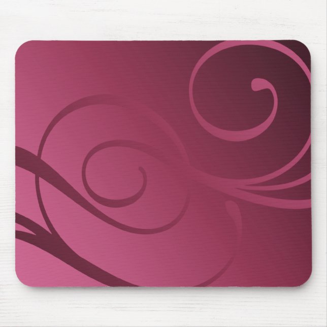 Elegant Gradient Swirls Mouse Pad (Front)