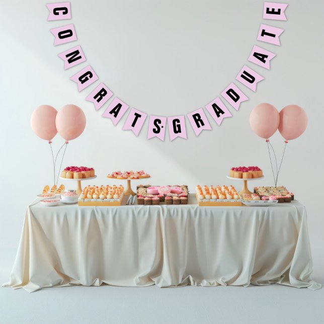 Elegant Graduate Custom Bunting (Creator Uploaded)