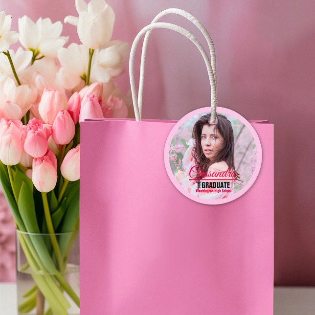 Elegant Graduate Custom Photo Favour Tags (Creator Uploaded)