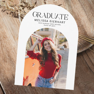 Elegant Graduate Photo Graduation 2025 Party Invitation