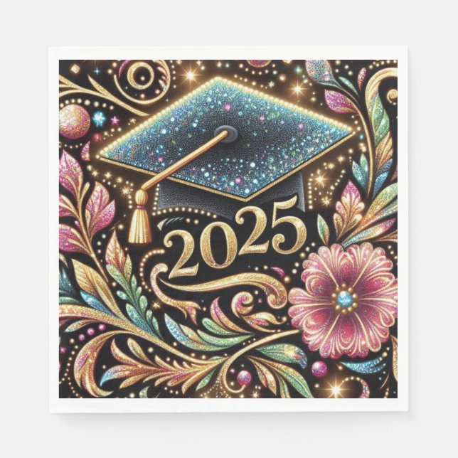 Elegant Graduation 2025 Design 2 Napkin (Front)