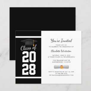 Elegant Graduation 2025 Grad Party Invitation