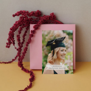 Elegant Graduation Announcement Multiple Photos
