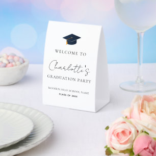 Elegant Graduation Cap & Custom Name
