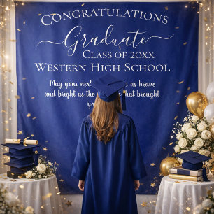 Elegant Graduation Celebration Design Tapestry