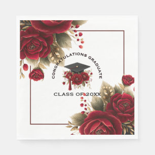 Elegant Graduation Celebration • Gold Script Napkin