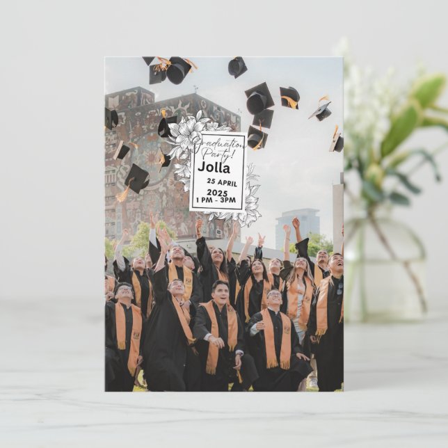 Elegant Graduation Celebration Invitation 2026 (Standing Front)
