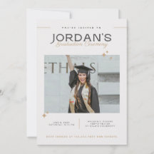 Elegant Graduation Ceremony Invitation  