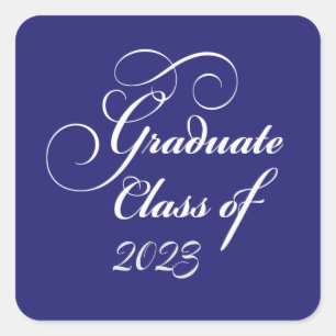 Elegant Graduation Class 2023 Blue Envelope Seal