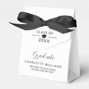 Elegant Graduation Class of 2025 Grad Thank You Favour Box