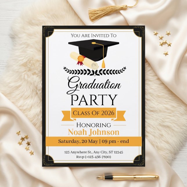 Elegant Graduation Invitation (Creator Uploaded)