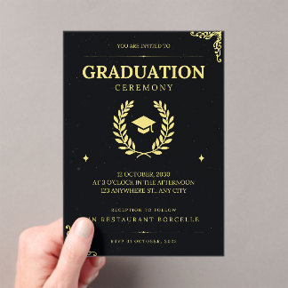 elegant graduation invitations announcements