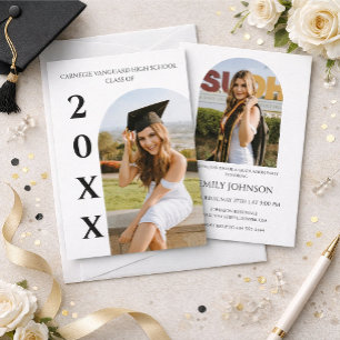 Elegant Graduation modern Invitation
