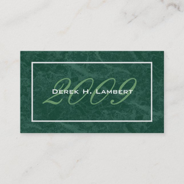 Elegant Graduation Name Cards - Class of 2009 (Front)