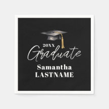 Elegant Graduation Party Any Year Paper Napkin
