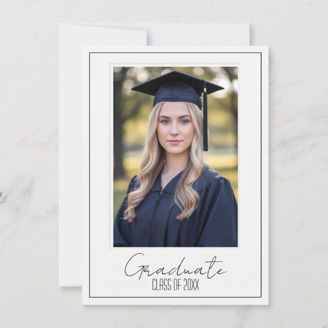 Elegant Graduation Party Invitation (Front)