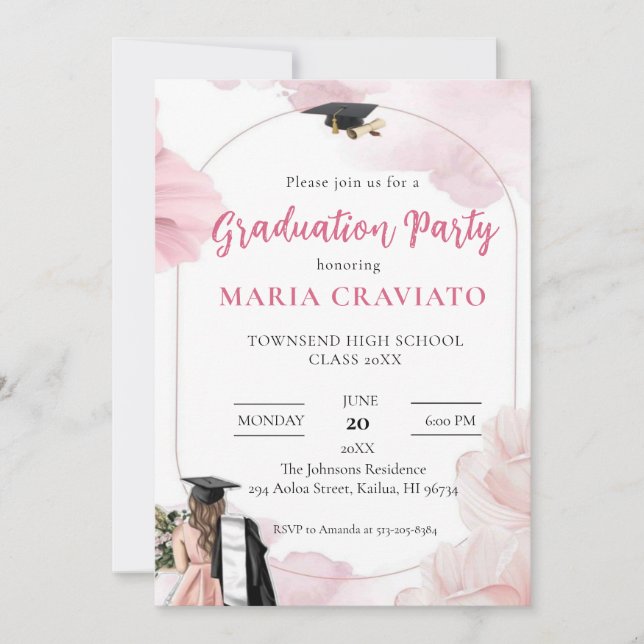 Elegant Graduation Party Invitation