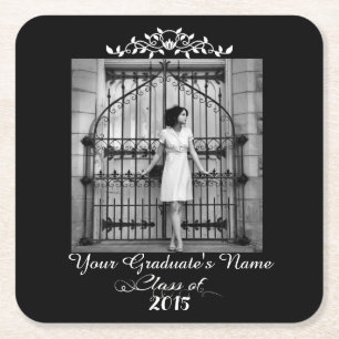 Elegant Graduation Party Paper Coasters