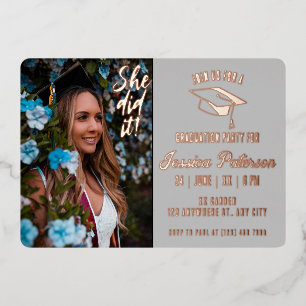 Elegant Graduation Party Photo Modern Style