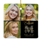 Elegant Graduation Personalised 3 Photo Collage