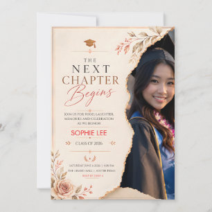 Elegant Graduation The Next Chapter Begins Card