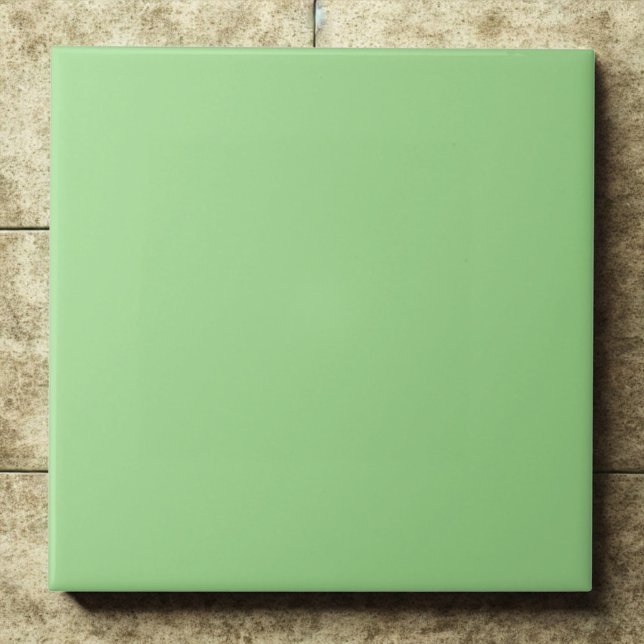 Elegant Granny Smith Apple #a0db8e Accent Ceramic Tile (Creator Uploaded)
