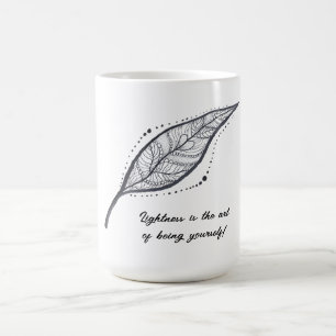 Elegant graphic art coffee mug