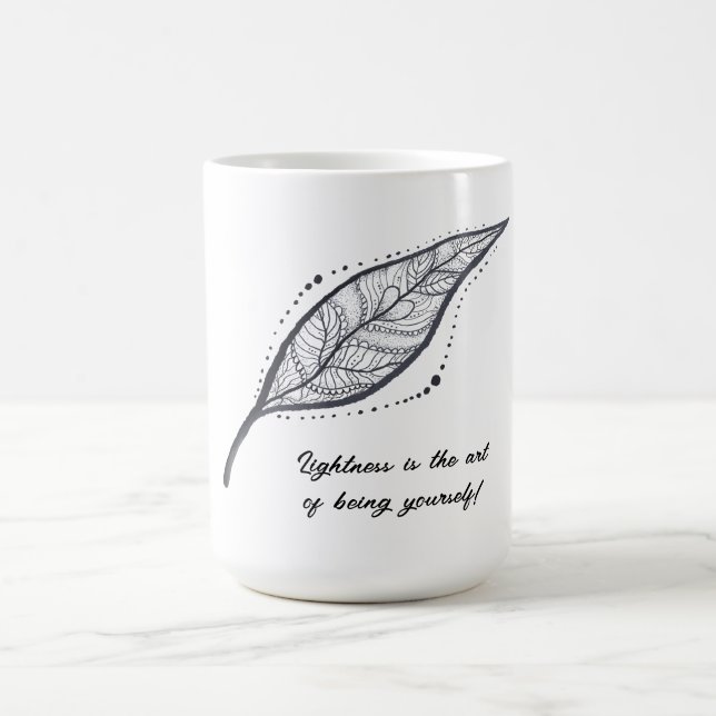 Elegant graphic art coffee mug (Center)