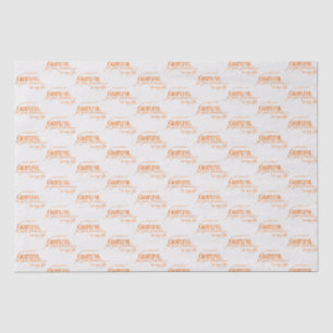 Elegant Grateful Thanksgiving Fall Pumpkin Orange Tissue Paper