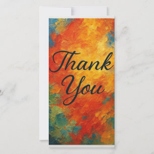 Elegant Gratitude – Abstract Thank You Art Card