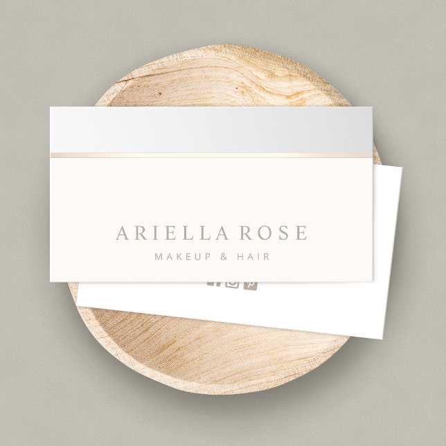 Elegant Gray Ombre Beauty Salon Business Card (Creator Uploaded)