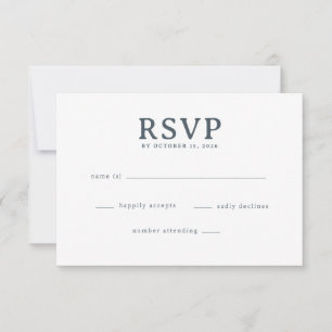 Elegant Gray RSVP Template