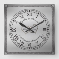 Elegant Greek Key 25th Wedding Anniversary