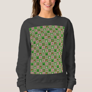 Elegant Greek Sisterhood 1908 Christmas Sweatshirt
