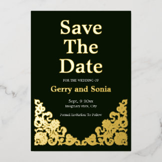 Elegant Green and Gold