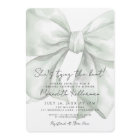Elegant Green Bow Bridal Shower
