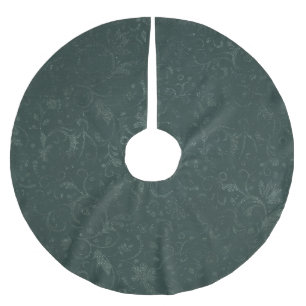 Elegant Green Brushed Polyester Tree Skirt