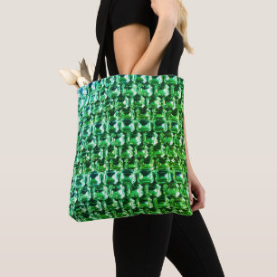 Elegant Green Diamonds green gemstone jewellery  Tote Bag