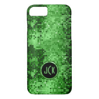 Elegant Green Disco Ball Glitter & Sparkles