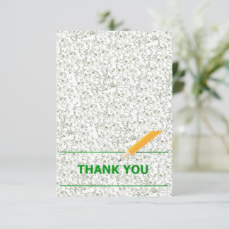 Elegant Green Floral RSVP Card