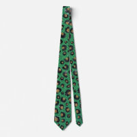 Elegant Green Glitter Black Gold Leopard Print