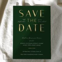Elegant Green & Gold Business Event Corporate