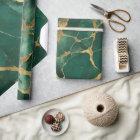 Elegant Green Gold Marble