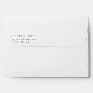 Elegant Green Minimalist Envelope