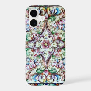 ELEGANT GREEN PINK FLORAL FANTASY