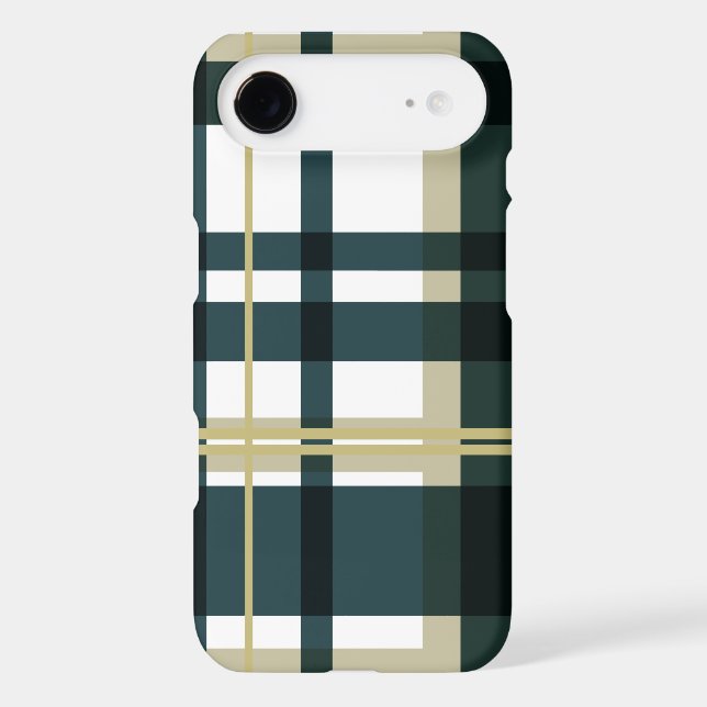 Elegant Green Plaid Pattern Modern Tartan Design (Back)