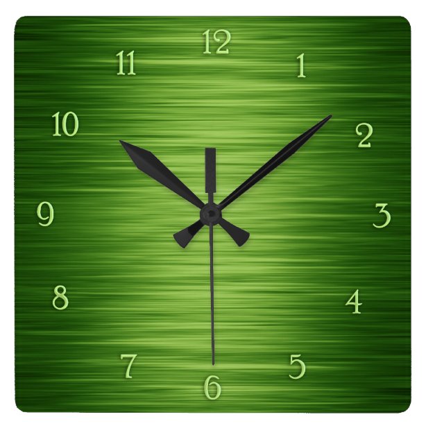 Green Wall Clocks