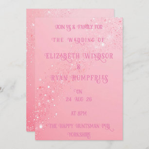 Elegant Green Sparkle Design for Themed Invitation