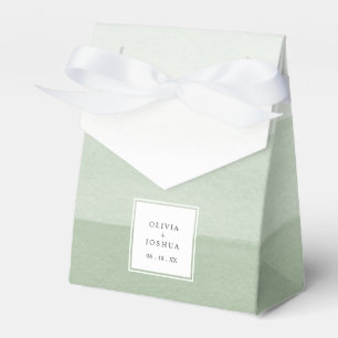 Elegant Green Wedding Favour Box